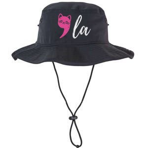 Cute Cat Comma La Kamala Harris For President 2024 Election Legacy Cool Fit Booney Bucket Hat