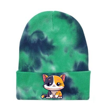 Calico Cat Cute Kitty Pet Kitten Owner Purr Meow Mom Mother Tie Dye 12in Knit Beanie