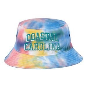 Coastal Carolina Chanticleers Retro Arch Logo Tie Dye Newport Bucket Hat