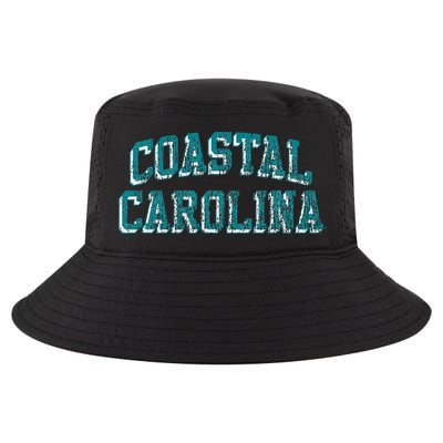 Coastal Carolina Chanticleers Retro Arch Logo Cool Comfort Performance Bucket Hat