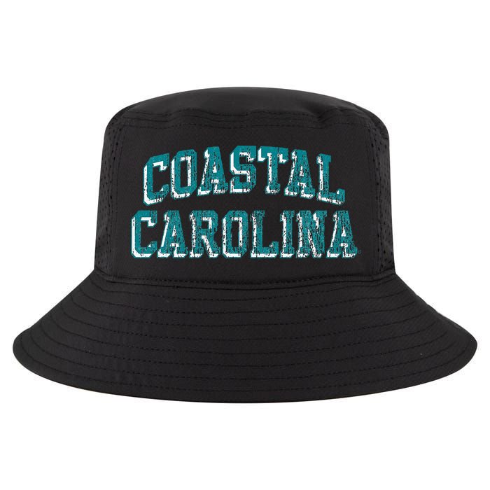 Coastal Carolina Chanticleers Retro Arch Logo Cool Comfort Performance Bucket Hat