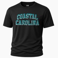 Coastal Carolina Chanticleers Retro Arch Logo Cooling Performance Crew T-Shirt