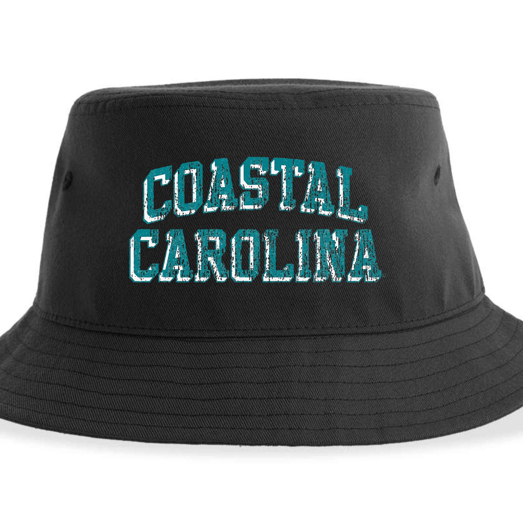 Coastal Carolina Chanticleers Retro Arch Logo Sustainable Bucket Hat