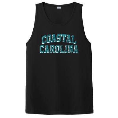 Coastal Carolina Chanticleers Retro Arch Logo PosiCharge Competitor Tank