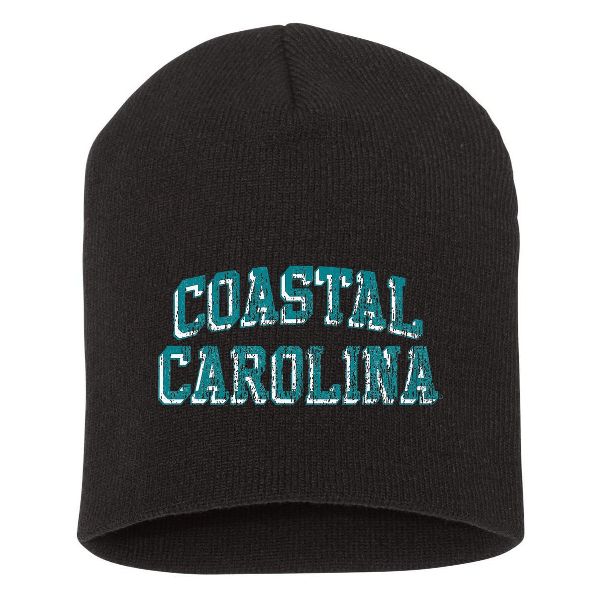 Coastal Carolina Chanticleers Retro Arch Logo Short Acrylic Beanie