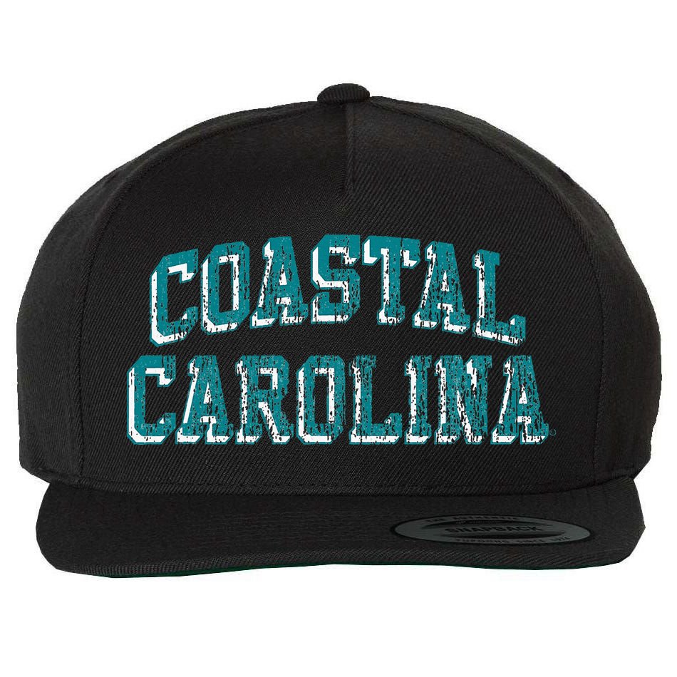 Coastal Carolina Chanticleers Retro Arch Logo Wool Snapback Cap