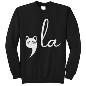 Cute Cat Commala Kamala Harris President 2024 Tall Sweatshirt