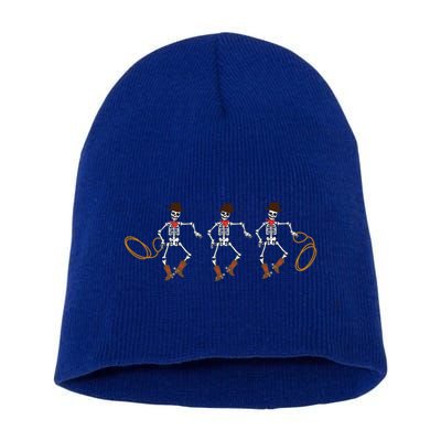 Country Cow Cow Halloween Dancing Skeleton Clothing Meaningful Gift Short Acrylic Beanie