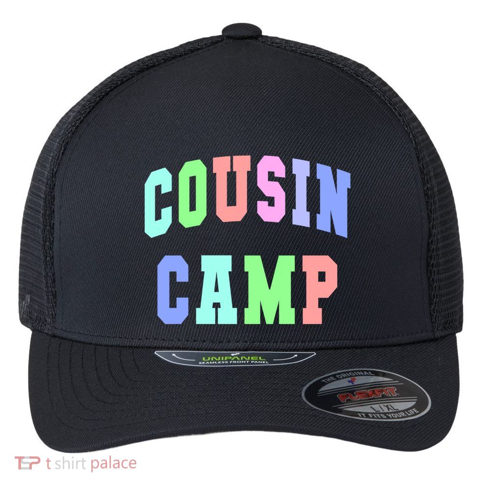 College Cousin Camp Aunt Team Family Vibes Best Ever Gift Flexfit Unipanel Trucker Cap