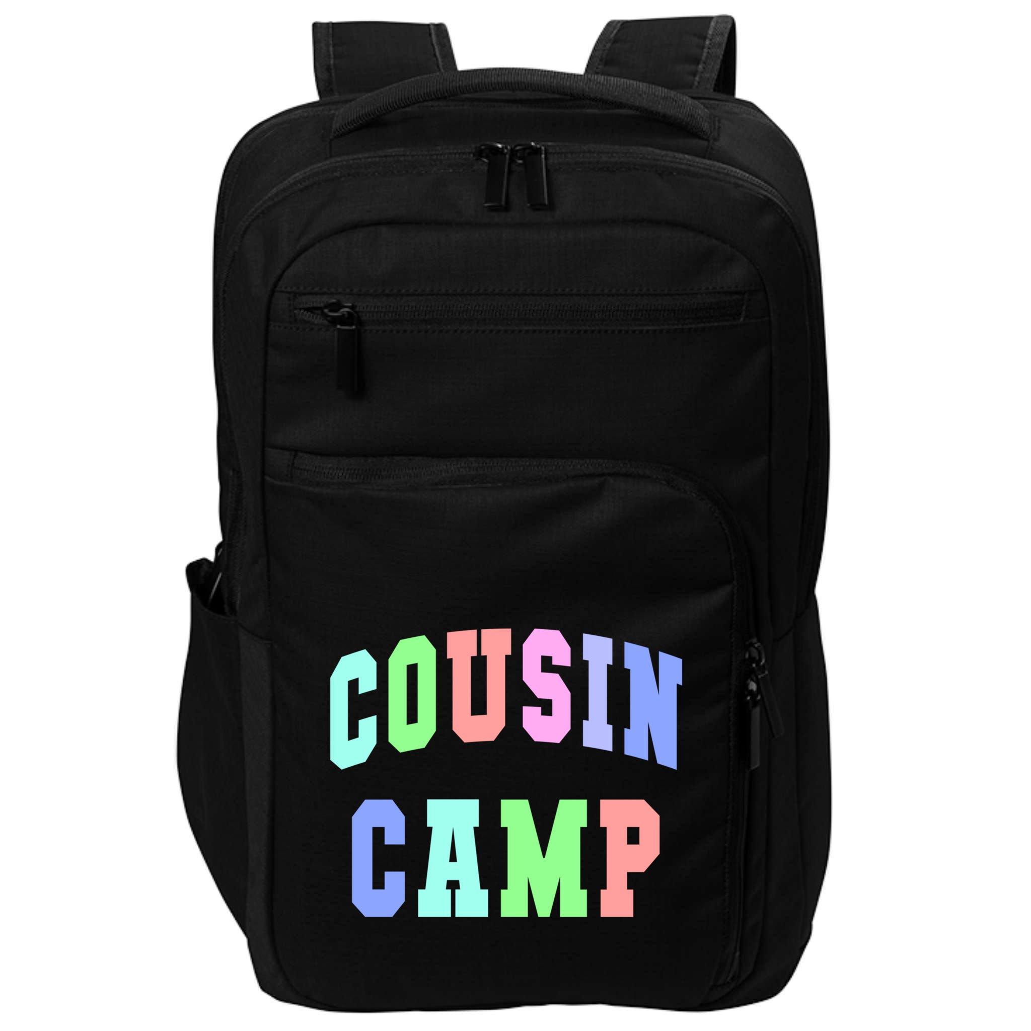 College Cousin Camp Aunt Team Family Vibes Best Ever Gift Impact Tech Backpack