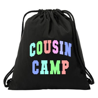 College Cousin Camp Aunt Team Family Vibes Best Ever Gift Drawstring Bag