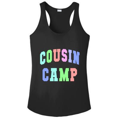 College Cousin Camp Aunt Team Family Vibes Best Ever Gift Ladies PosiCharge Competitor Racerback Tank
