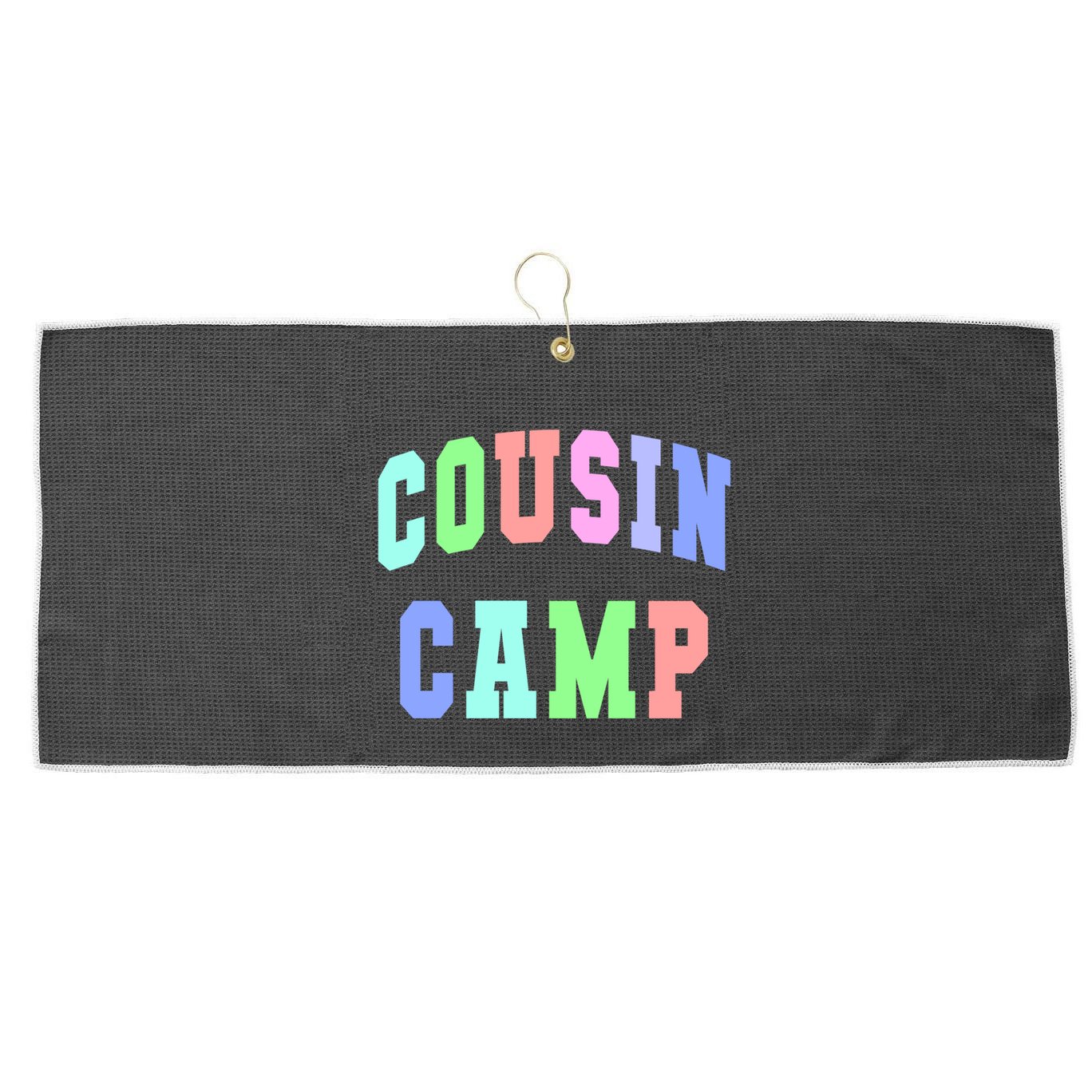 College Cousin Camp Aunt Team Family Vibes Best Ever Gift Large Microfiber Waffle Golf Towel