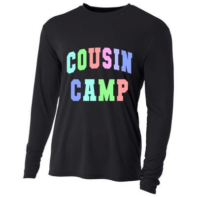 College Cousin Camp Aunt Team Family Vibes Best Ever Gift Cooling Performance Long Sleeve Crew