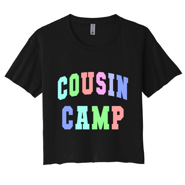 College Cousin Camp Aunt Team Family Vibes Best Ever Gift Crop Top