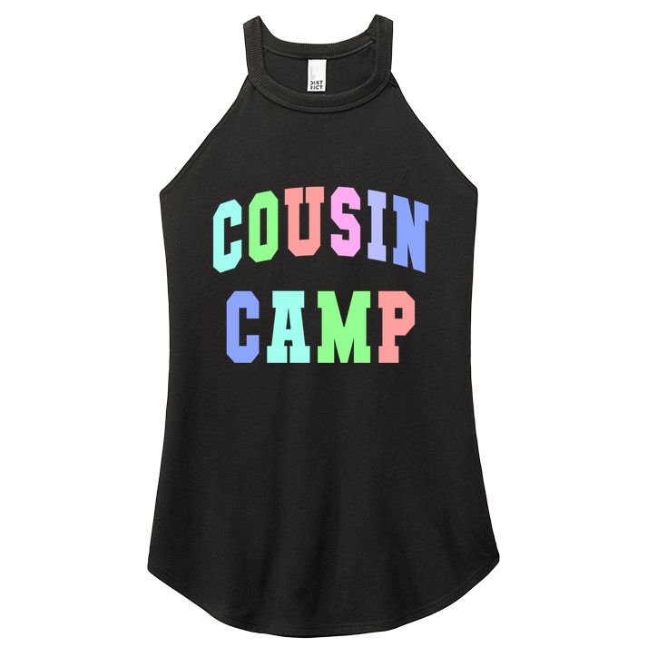 College Cousin Camp Aunt Team Family Vibes Best Ever Gift Women's Perfect Tri Rocker Tank