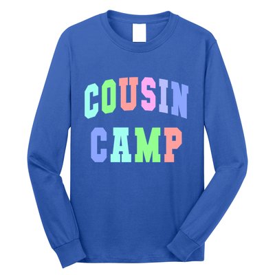 College Cousin Camp Aunt Team Family Vibes Best Ever Gift Long Sleeve Shirt