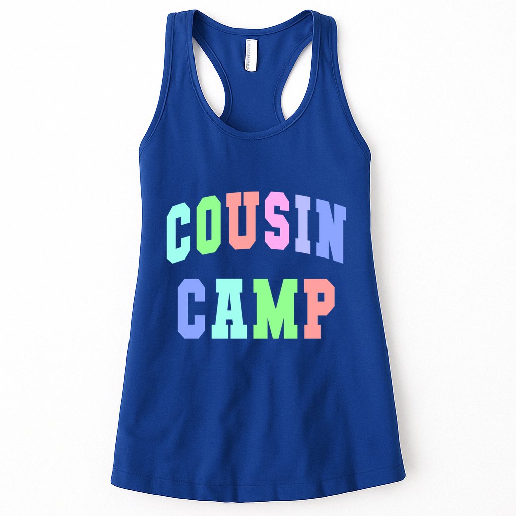 College Cousin Camp Aunt Team Family Vibes Best Ever Gift Womens Tank Top