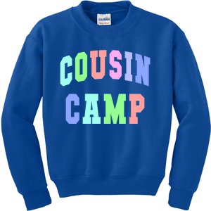 College Cousin Camp Aunt Team Family Vibes Best Ever Gift Kids Sweatshirt