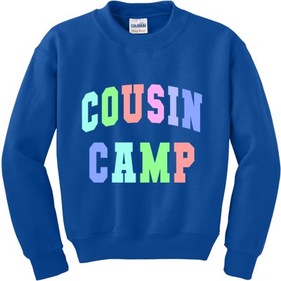 College Cousin Camp Aunt Team Family Vibes Best Ever Gift Kids Sweatshirt