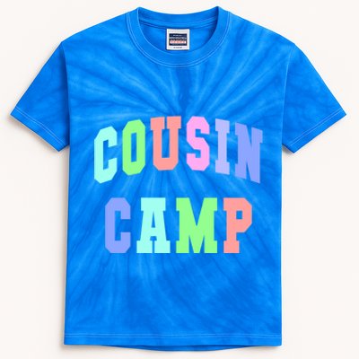 College Cousin Camp Aunt Team Family Vibes Best Ever Gift Kids Tie-Dye T-Shirt