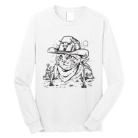 Cowboy Cat Cowboy Cat Kitty Country Western Long Sleeve Shirt