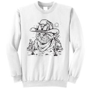 Cowboy Cat Cowboy Cat Kitty Country Western Sweatshirt