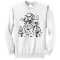 Cowboy Cat Cowboy Cat Kitty Country Western Sweatshirt