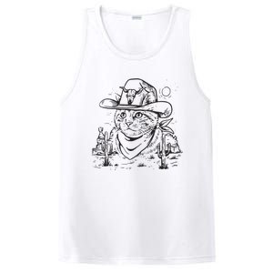 Cowboy Cat Cowboy Cat Kitty Country Western PosiCharge Competitor Tank