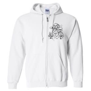 Cowboy Cat Cowboy Cat Kitty Country Western Full Zip Hoodie