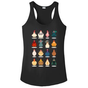 Cute Chicken Ladies PosiCharge Competitor Racerback Tank