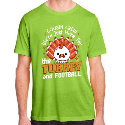 Cousin Crew Cute Turkey Football Feathers Happy Thanksgiving Gift Adult ChromaSoft Performance T-Shirt