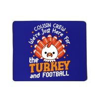 Cousin Crew Cute Turkey Football Feathers Happy Thanksgiving Gift Mousepad