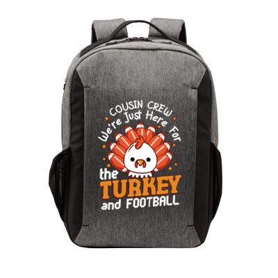 Cousin Crew Cute Turkey Football Feathers Happy Thanksgiving Gift Vector Backpack