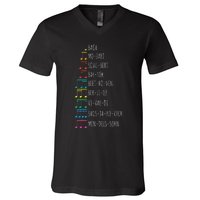 Classic Composers Classical Music Musical Notes V-Neck T-Shirt