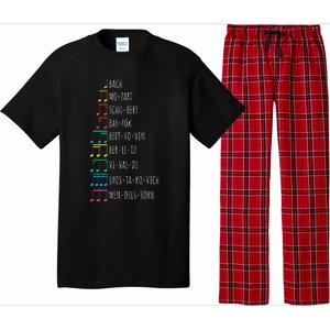 Classic Composers Classical Music Musical Notes Pajama Set