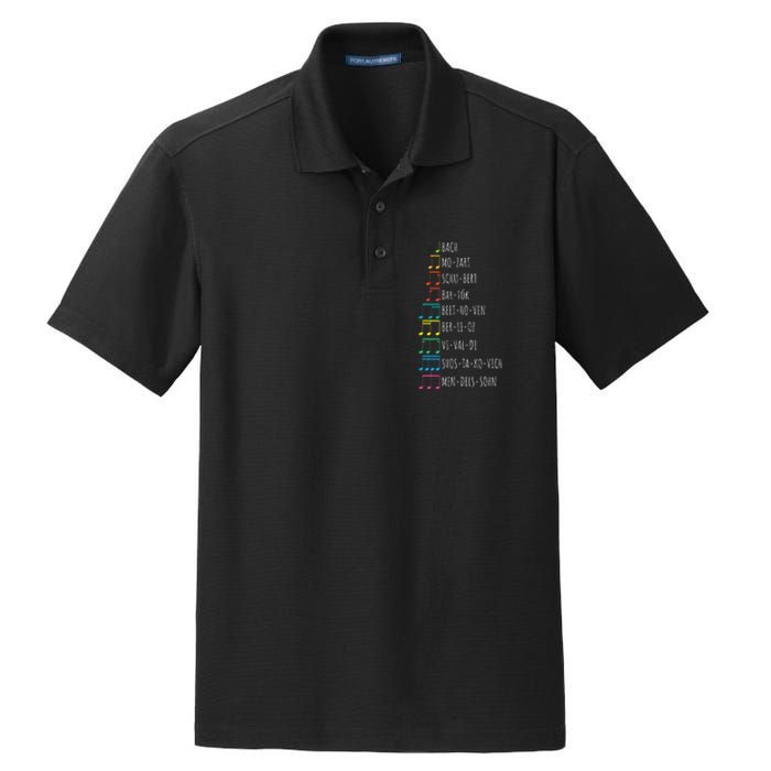 Classic Composers Classical Music Musical Notes Dry Zone Grid Polo