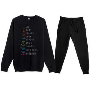 Classic Composers Classical Music Musical Notes Premium Crewneck Sweatsuit Set