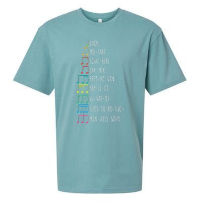 Classic Composers Classical Music Musical Notes Sueded Cloud Jersey T-Shirt