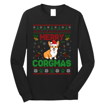 Corgi Christmas Cool Merry Corgmas Xmas Long Sleeve Shirt