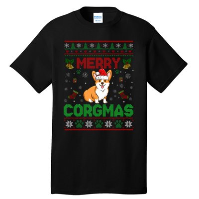 Corgi Christmas Cool Merry Corgmas Xmas Tall T-Shirt