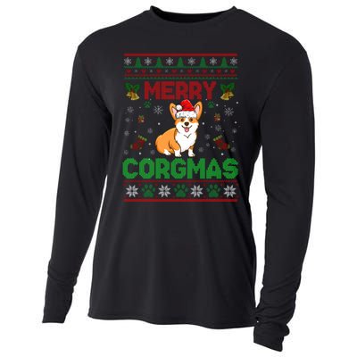 Corgi Christmas Cool Merry Corgmas Xmas Cooling Performance Long Sleeve Crew