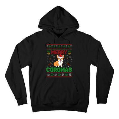 Corgi Christmas Cool Merry Corgmas Xmas Tall Hoodie