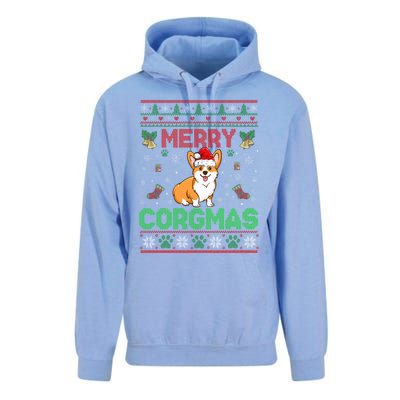 Corgi Christmas Cool Merry Corgmas Xmas Unisex Surf Hoodie