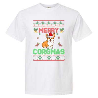 Corgi Christmas Cool Merry Corgmas Xmas Garment-Dyed Heavyweight T-Shirt