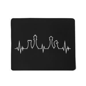 Chess, Chess Club, Chess Heartbeat Mousepad