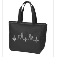 Chess, Chess Club, Chess Heartbeat Zip Tote Bag