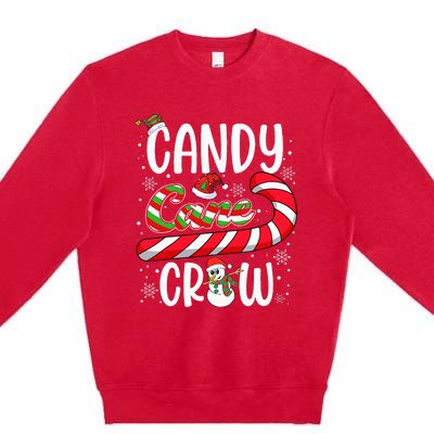 Candy Cane Crew Christmas Xmas Love Candy  Premium Crewneck Sweatshirt