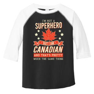 Canadian Canada Citizen Flag Superhero Power Eh Toddler Fine Jersey T-Shirt