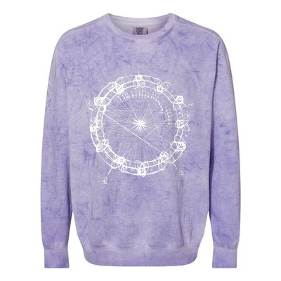 Coltrane Chord Changes Mandala Jazz Musician Colorblast Crewneck Sweatshirt